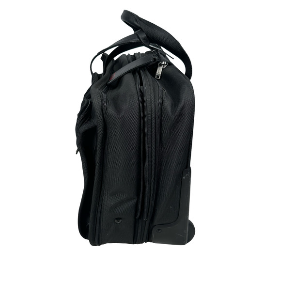 Tumi Alpha Deluxe Expandable Laptop Briefcase Rolling Carry-On Bag Black 26003D4 - Picture 3 of 16